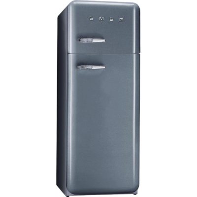 Smeg FAB30RFS 60cm 'Retro Style' Fridge Freezer in Silver with Right Hand Hinge Smeg FAB30RFS 60cm 'Retro Style' Fridge Freezer in Silver with Right Hand Hinge